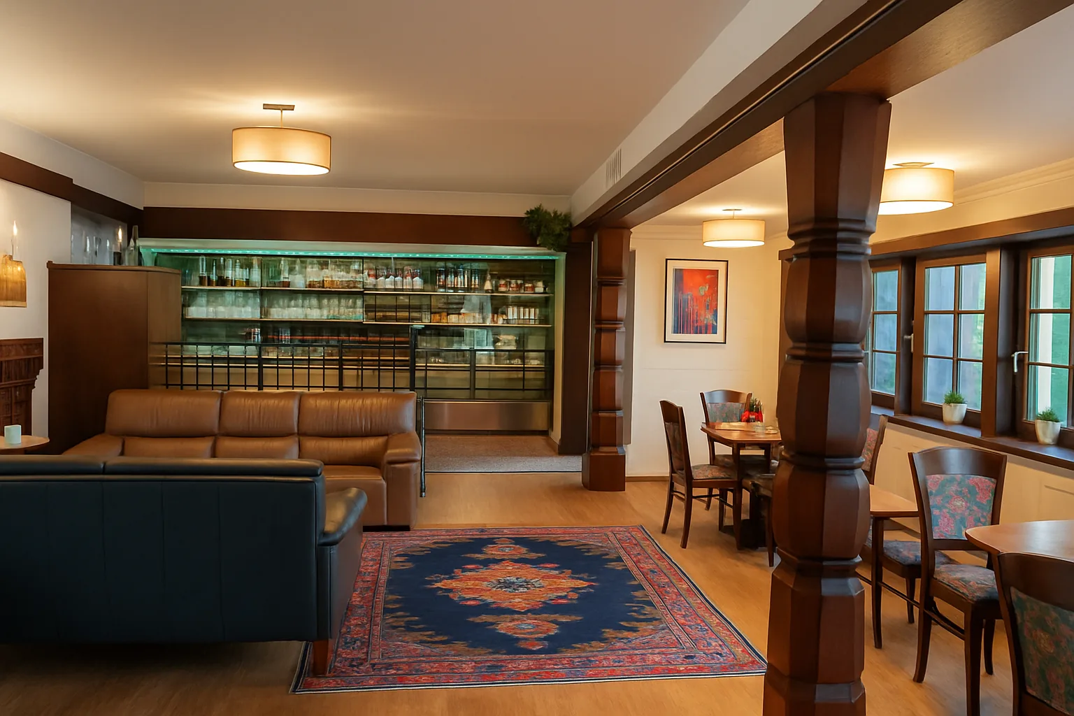 Tresenbereich des Restaurants
