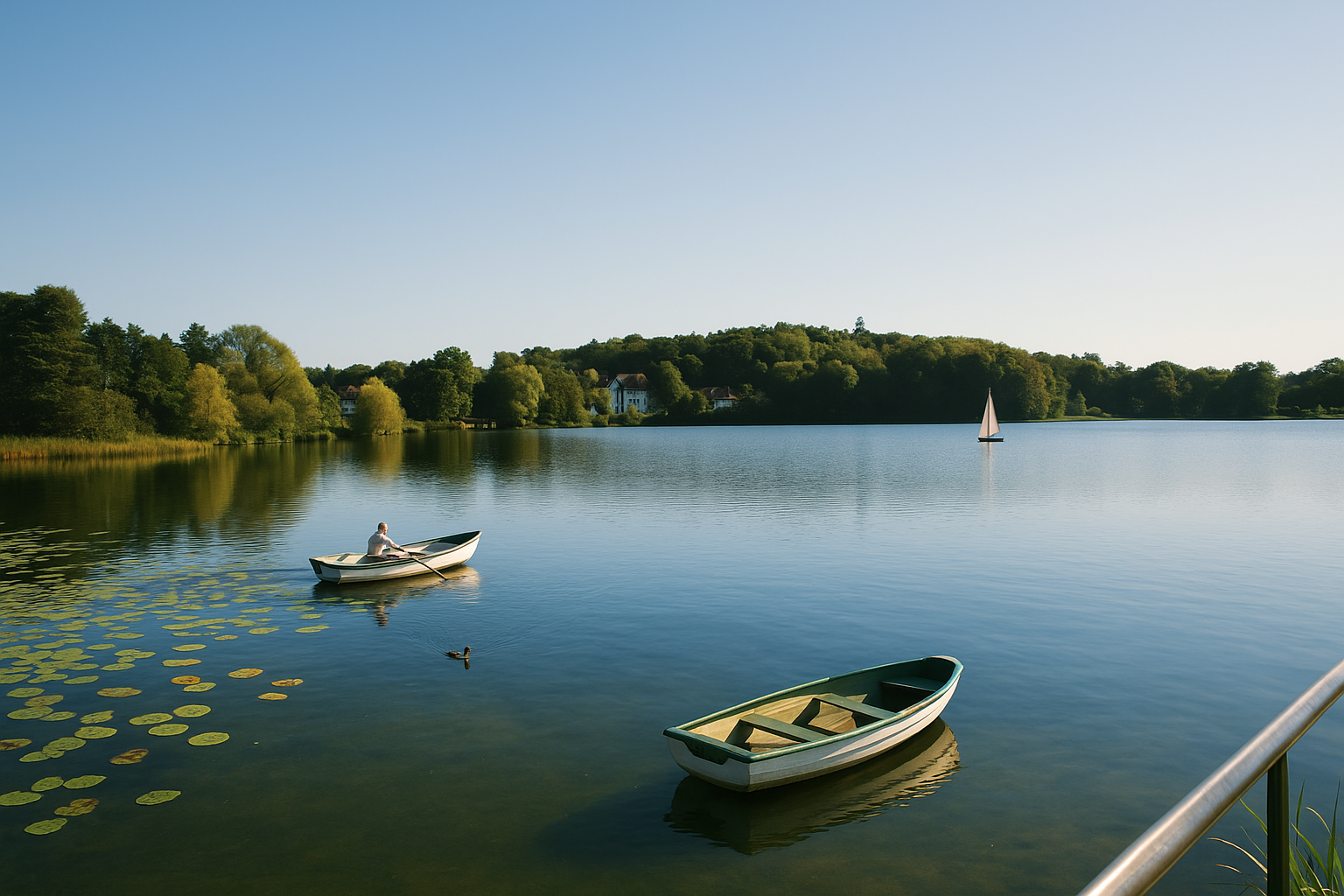 Badestellen und Stege am Kellersee